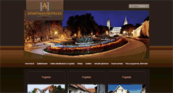 Desktop Screenshot of apartmanhotelpecs.hu