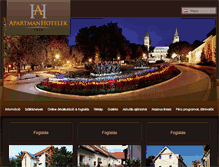 Tablet Screenshot of apartmanhotelpecs.hu